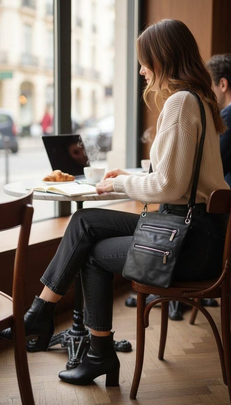 Margot slim messenger bag